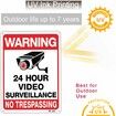 2-Pack Security Camera and 20x30 Tin plate Iron UV Ink Printed No Trespassing Signs: Durable, Weatherproof Warning Signs for Enhanced Home Protection