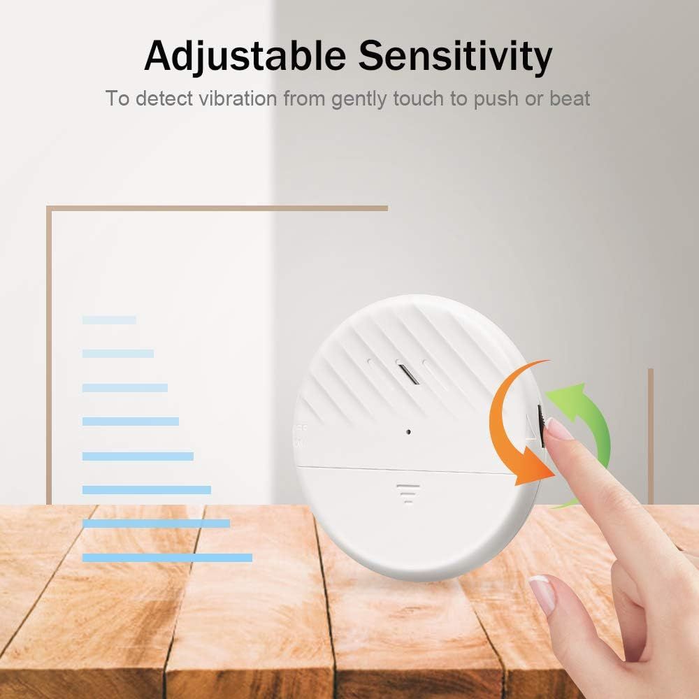 2-Pack 125dB Glass Break Sensor Alarm: Protect Your Home with Wireless Window and Door Security