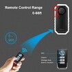 113dB Wireless Bike Alarm with Vibration Motion Sensor - Waterproof Motorcycle Alarm with Remote