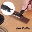 3-in-1 String Winder, Cutter, and Bridge Pin Puller in Black for Easy Guitar Maintenance and Repairs (Black)