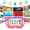 Kids 7 Inch Tablet with 32GB ROM Android 11.0, Toddler Tablet with Bluetooth, WiFi, GMS, Parental Control, Dual Camera, Shockproof Case, Educational, Games (Pink)