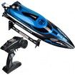 2.4Ghz High Speed RC Boat (25 KM/H) - Remote Control Boat for Lakes, Pools, and Outdoor Adventures (Blue)