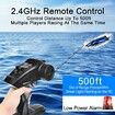 2.4Ghz High Speed RC Boat (25 KM/H) - Remote Control Boat for Lakes, Pools, and Outdoor Adventures (Blue)