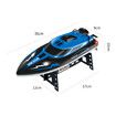 2.4Ghz High Speed RC Boat (25 KM/H) - Remote Control Boat for Lakes, Pools, and Outdoor Adventures (Blue)