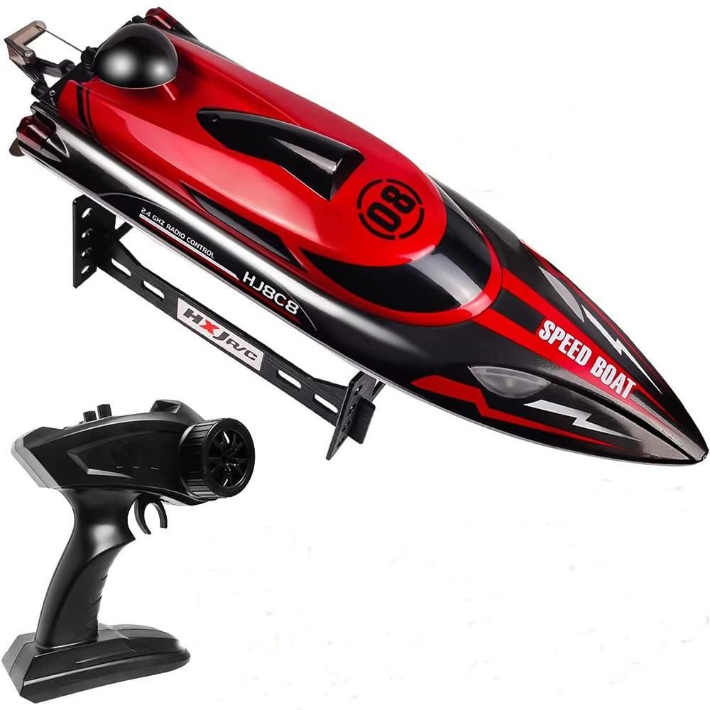 Thrilling 22.4GHz RC Boat: Blazing Fast (20+ MPH) Remote-Controlled Boat for All Ages, Perfect for Pools and Lakes with Low Battery Alarm