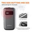 5900mAh Dual Screen Senior Cellphone Flip Phone with SOS Button, Big Buttons HD Screen, Flashlight, and Long Battery Life (Gold)