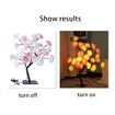 Table Flower Tree Lamp - Rose Fairy Bonsai Tree Desk Light for Women (White)