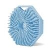 Sensitive Skin Silicone Body Scrubber: Exfoliate and Cleanse Your Body Gently (Blue)