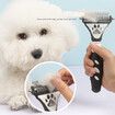 2-Sided Pet Grooming Brush: Effectively Removes Loose Hair, Mats, and Tangles for a Shiny Coat