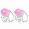 Hands Free Efficient Dual Electric Breast Pump with 4 Pumping Modes,12 Suction Level,Whisper-quiet Experience(Pink)