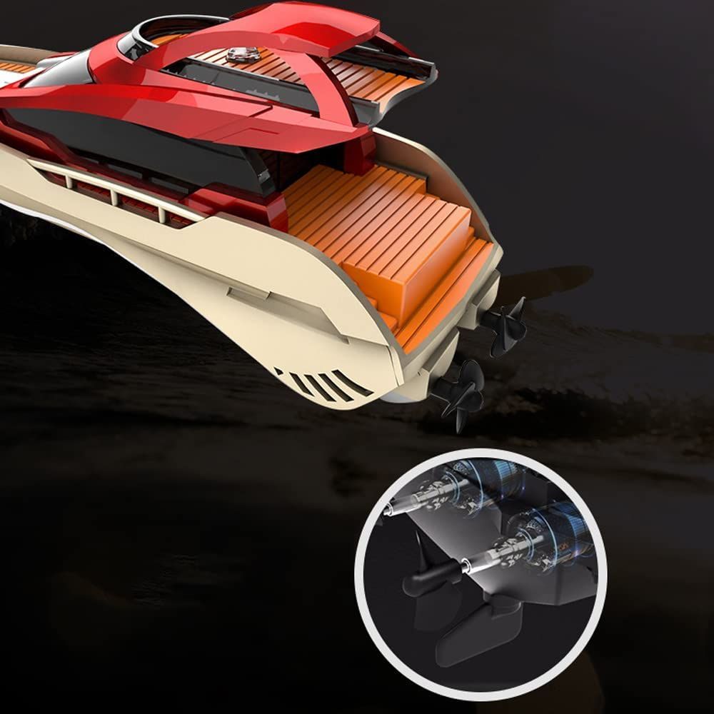 Mini RC Boat with Adjustable Speed: Fun for Kids and Alike