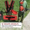 1 Pack Comfort Double Shoulder Harness Trimmer Strap - Reduce Strain and Fatigue While Trimming