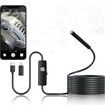 Endoscope Camera with Light for iOS and Android with 5-Meter Semi-Rigid Snake Inspection Perfect for Explore Hidden Spaces