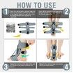 Plantar Fasciitis Night Splint with 3 Adjustable Straps for Brace,Achilles Tendonitis and Foot Drop Relief (Grey)