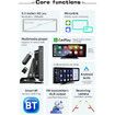 Portable 10.26 Inch HD Wireless Apple CarPlay and Android Car Radio with Hands-free Bluetooth Touch Screen