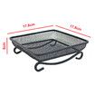 Outdoor Platform Ground Bird Feeder - Durable Metal Mesh Design with Bird Seed Scoop