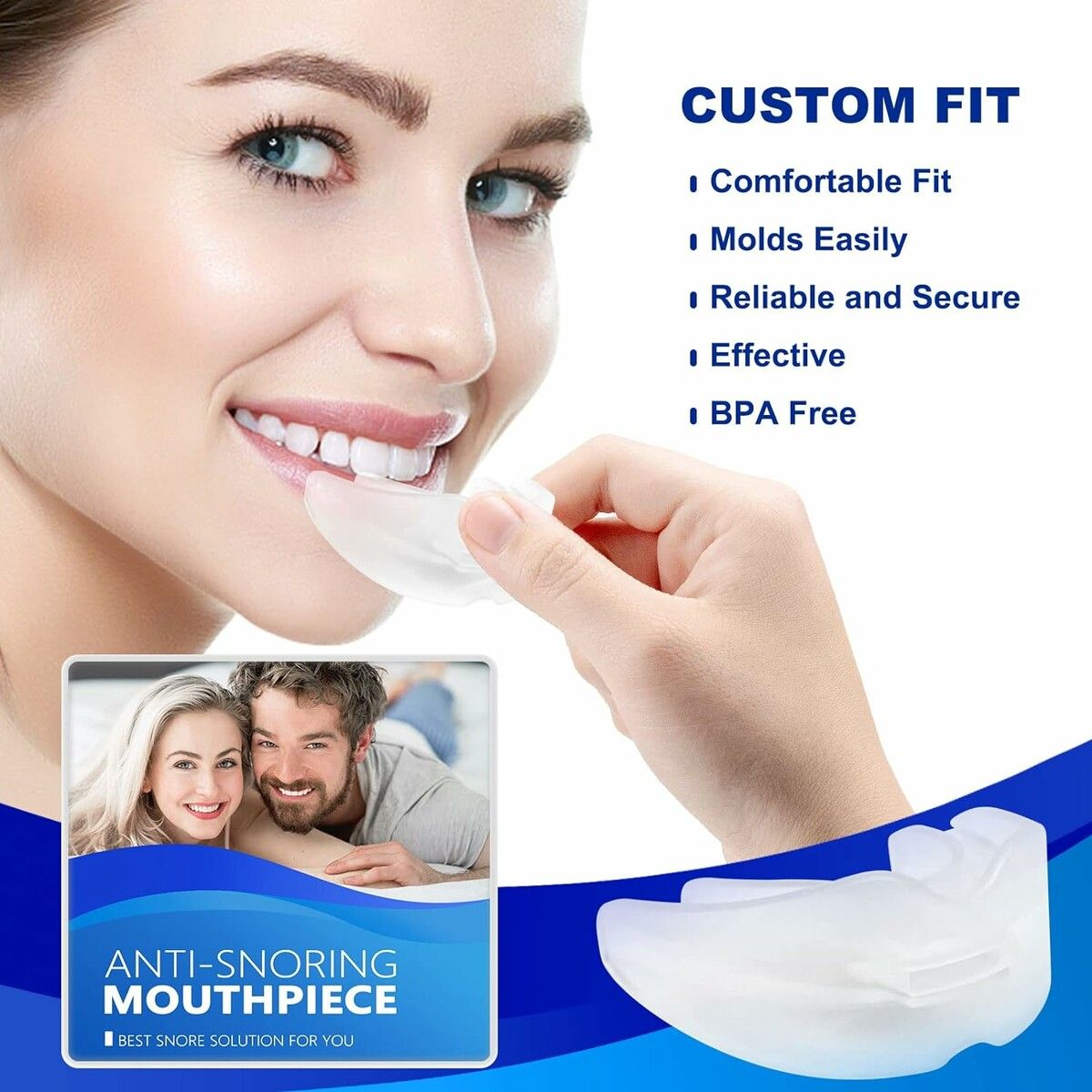 Anti-Snoring Mouthpiece: Reusable Snoring Solution for Men