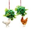 2-Pack Chicken Feeder Balls for Poultry and Large Birds: Fun and Interactive Way to Feed, Reduces Boredom, Durable, Adjustable Height