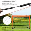 2-Pack 4x3(inch) Portable Pop-Up Soccer Goals for Kids, Quick and easy pop-up assembly, allowing for instant soccer fun(Orange)