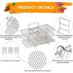 3 Layers Grill Grate and Dehydrate Rack for Ninja Dual Airfryers