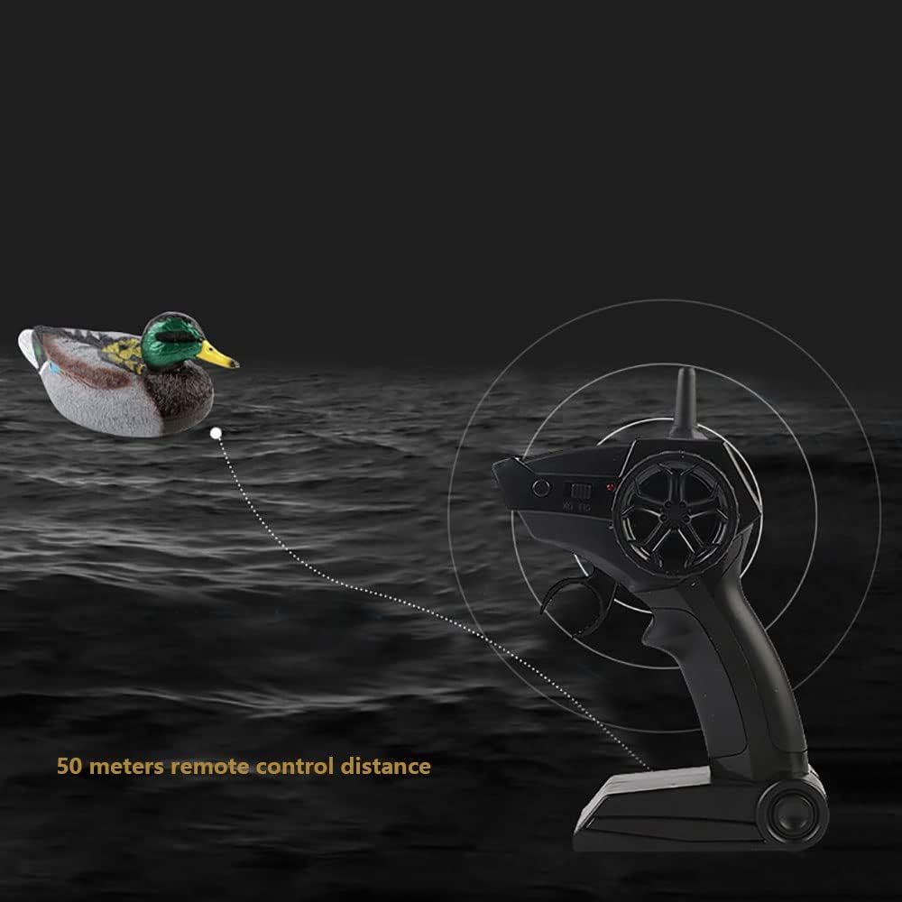 2.4Ghz Electric Duck Designed Boat with Hunting Motion - Waterproof Remote Control RC Boat for Swimming Pools