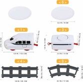 Electric Sushi Train Set: Battery-Powered Rotating Food Train with Under Christmas Tree Track