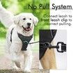 No-Pull Dog Harness: Adjustable, Padded, and Reflective with Easy Control Handle (X-Large, Black)