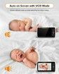 Remote Baby Monitor Infant Camera Pan Tilt Zoom Infrared Night Vision, Temperature Display, Lullaby, 2 Way Audio, 960ft Range Baby Care