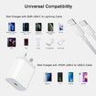 iPhone 20W Fast Charger USB-C Power Delivery Wall Plug 6ft Lightning Cable Quick Charge Data Sync iPhone14 13 12 11 Pro Max Mini Xs Xr X 8 iPad