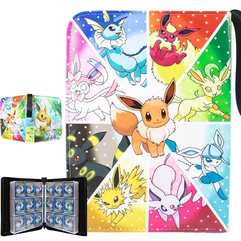 PU Leather 900-Card Case Binder for Pokemon Card TCG and Game Cards, Collection Holder and Pocket Folder (Perfect Gift for Kids)