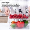 11-Piece Stackable Pantry Organizer Bins/Food Storage Container with Handles: Space-Saving for Kitchen,Freezer,and More 1pcs 19.69.56.2CM