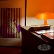 Groovy Orange Mushroom Lamp - Retro Desk Lamp with Dimmable Light for a 70s Vibe