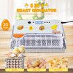 Fully Digital Automated 20 Egg Incubator with Hatching, Turning, and Candling Features for Chicken Quail Duck Poultry Bird