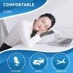 Adjustable Travel Neck Pillow with Chin Support for Optimal Comfort and Support-100% Pure Memory Foam Grey