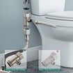 Self-Cleaning Bidet Toilet Attachment with Dual Nozzles and Adjustable Temperature and Pressure