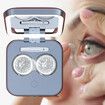 Ultrasonic Contact Lens Cleaner - Rechargeable Travel Case with Mirror