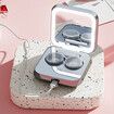 Ultrasonic Contact Lens Cleaner - Rechargeable Travel Case with Mirror