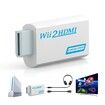 Wii to HDMI Converter: Enhance Your Gaming Experience with 1080p High-Definition Output and 3.5mm Audio Support(White)