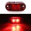 2-Pack 12V 24V LED Side Marker Lights for Trucks, Vans, Trailers, and Boats: Super Bright, Durable, Easy to Install Red