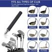 Golf Club Groove Sharpener & Cleaner: Enhance Backspin for Wedges & Irons (U & V-Grooves) Black
