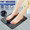 Electric Foot Massager Mat with Tension Relieving EMS Technology, USB Rechargeable Remote Control, Perfect for Foot Massage & Relaxation at Home