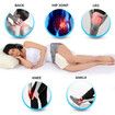 Cooling Gel Memory Foam Knee Pillow for Pregnancy, Spine Alignment- Breathable, Hypoallergenic, and Comfortable with Washable Cover