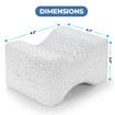 Cooling Gel Memory Foam Knee Pillow for Pregnancy, Spine Alignment- Breathable, Hypoallergenic, and Comfortable with Washable Cover