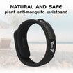 Waterproof Mosquito Repellent Wristband Bracelet with Natural Essential Oils (Black)