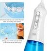300mL Portable cordless Oral Irrigator Water Flosser with 2 Jet Tips, 3 cleaning modes, USB rechargeable Best for Travel & Home