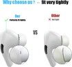 Airpods Pro Ear Tips Replacement for  Noise Reduction-3 pairs(S/M/L White)