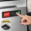 Durable and non-scratching Clean Dirty Sign Magnet with Bold and clear "Clean" & "Dirty" text for Dishwasher,Kitchen (Black)