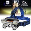 Rechargeable LED Headlamp with IPX4 Waterproof Protection for Camping, Fishing, and Outdoor Exploration