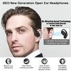 Wireless Open Ear Headphones Earbuds with Air Conduction Technology,Bluetooth 5.3,16-Hour uninterrupted listening,Powerful dual 16.2mm dynamic drivers for rich crystal-clear sound