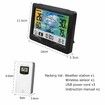 Multifunction Wireless Weather Station Thermometer with Accurate weather forecasting outdoor sensor,digital color display,DCF radio clock for precise timekeeping(Black)